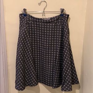 Boden wool blend knee length wool blend skirt